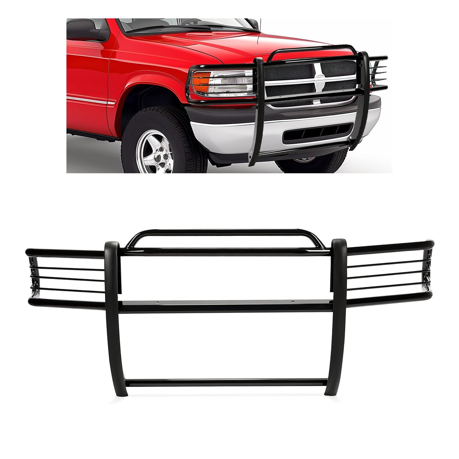 Kojem Grill Guard Light Protector Compatible with 1997-2004 Dodge Dakota Dura…