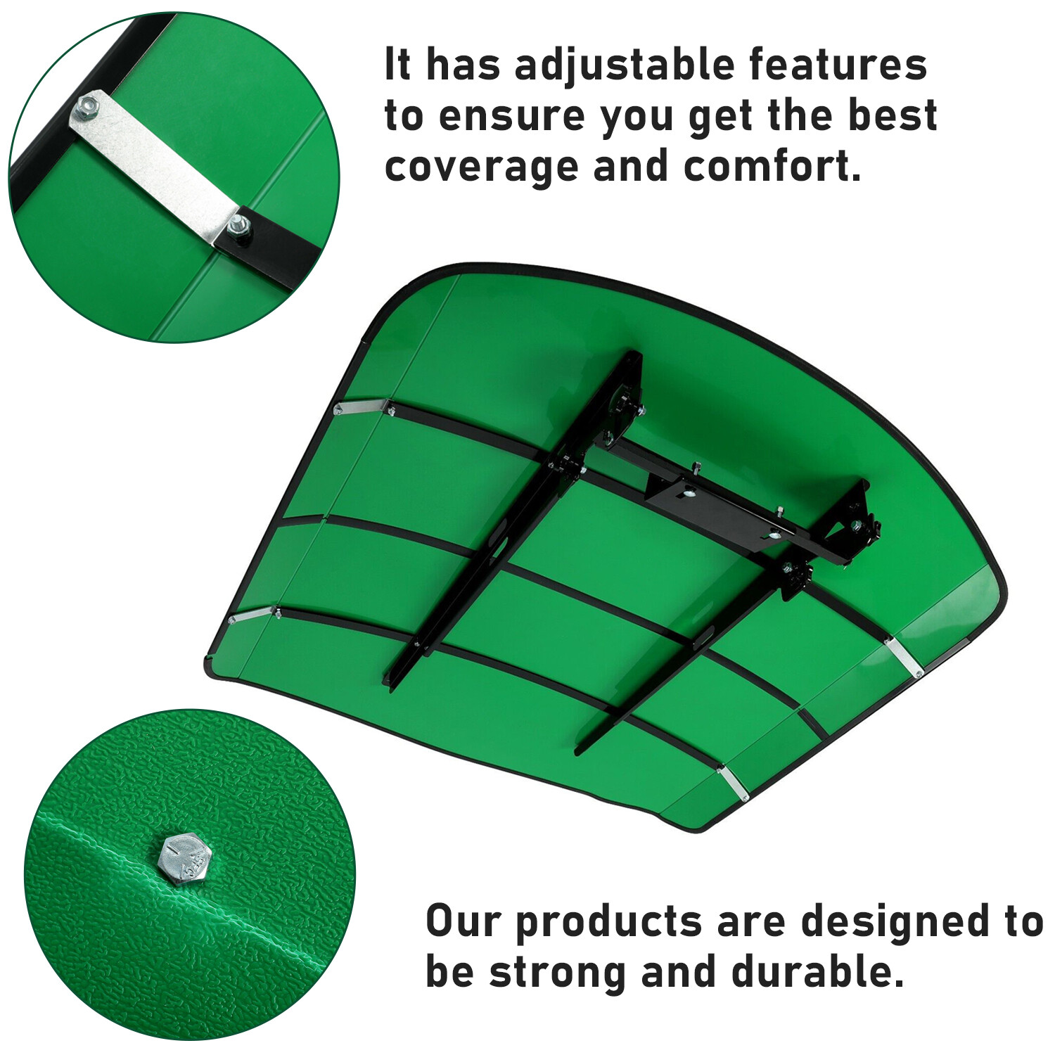 Green Tuff Top Tractor ROPS Canopy 52″ X 52″ For Tractor Mowers Umbrella