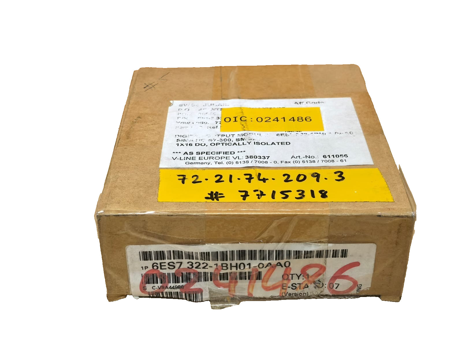 LOT 2 PCS SIEMENS 6ES7 322-1BH01-0AA0 SIMATIC S7 DIGITAL OUTPUT SM322