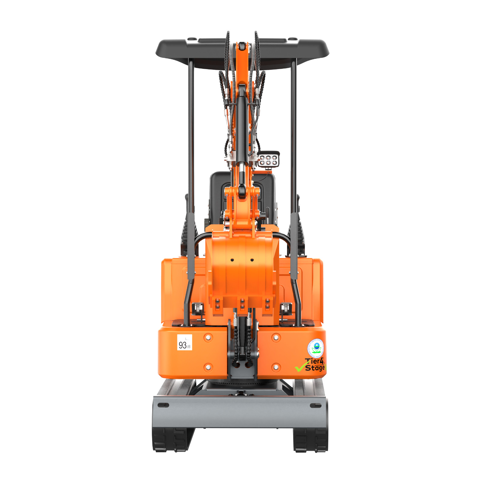 1 Ton Mini Excavator + Mini Skid Steer Loader 13.5HP B&S Gas EPA Free Shipping