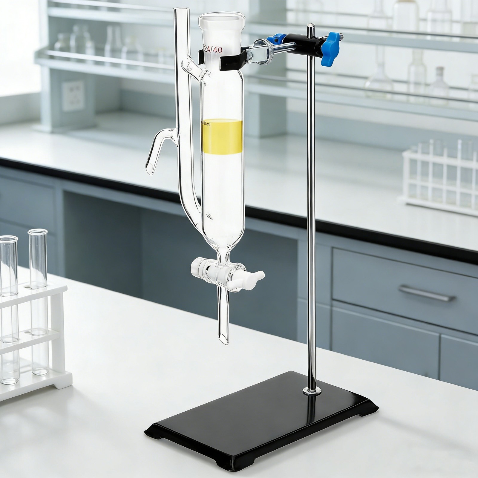 60ml Glass Water Oil Receiver Separator for Distillation Essential Oil 24/40