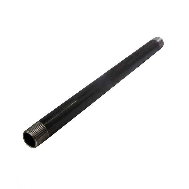 3/8in x 48in Black Steel Pipe Schedule 40 Threaded Fitting DIY Industrial New
