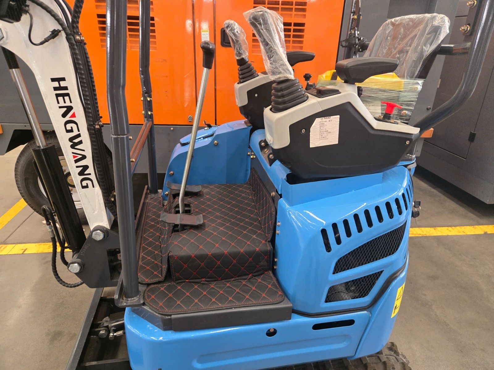 Mini Excavator with Side Swing, Pilot Controls, Hydraulic Thumb & Quick Coupler