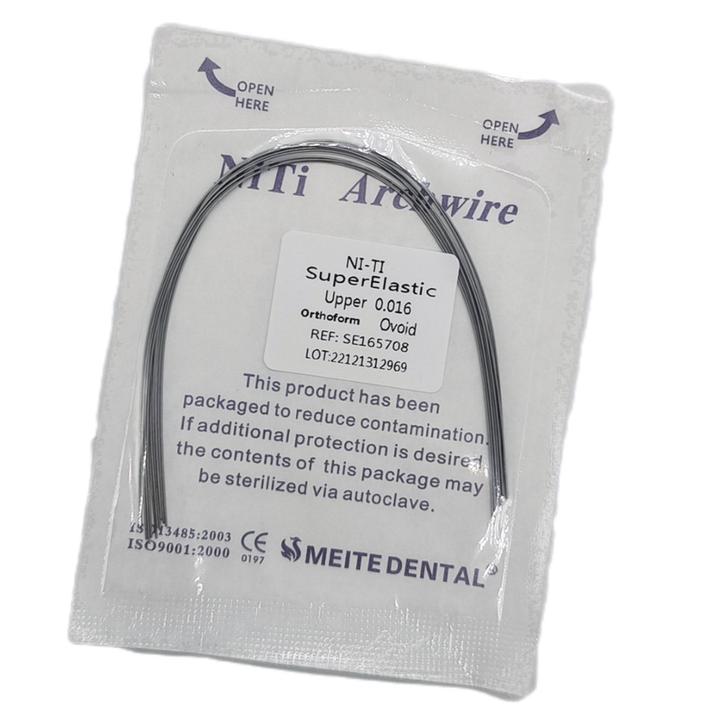 100Packs Dental Ortho Arch Wires Super Elastic Niti Round 012~020 Upper&Lower