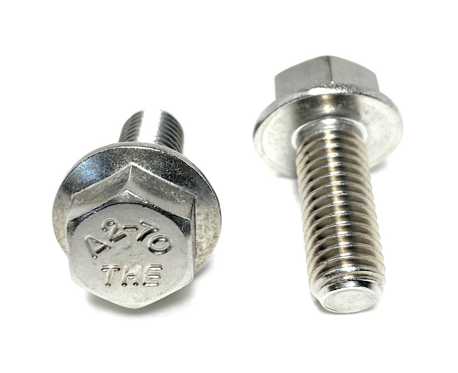 (10) M10 x 1.50 x 25 Stainless Steel DIN6921 A2 Hex Flange Bolts M10x25mm Flange