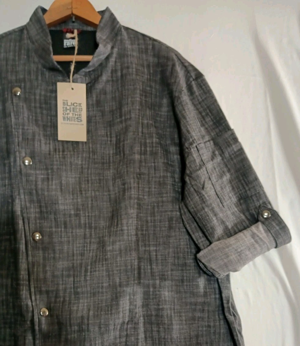 Medium Rare Chefs Apparel Chefs Jacket XL NWT Canada Made Charcoal Vented NWT
