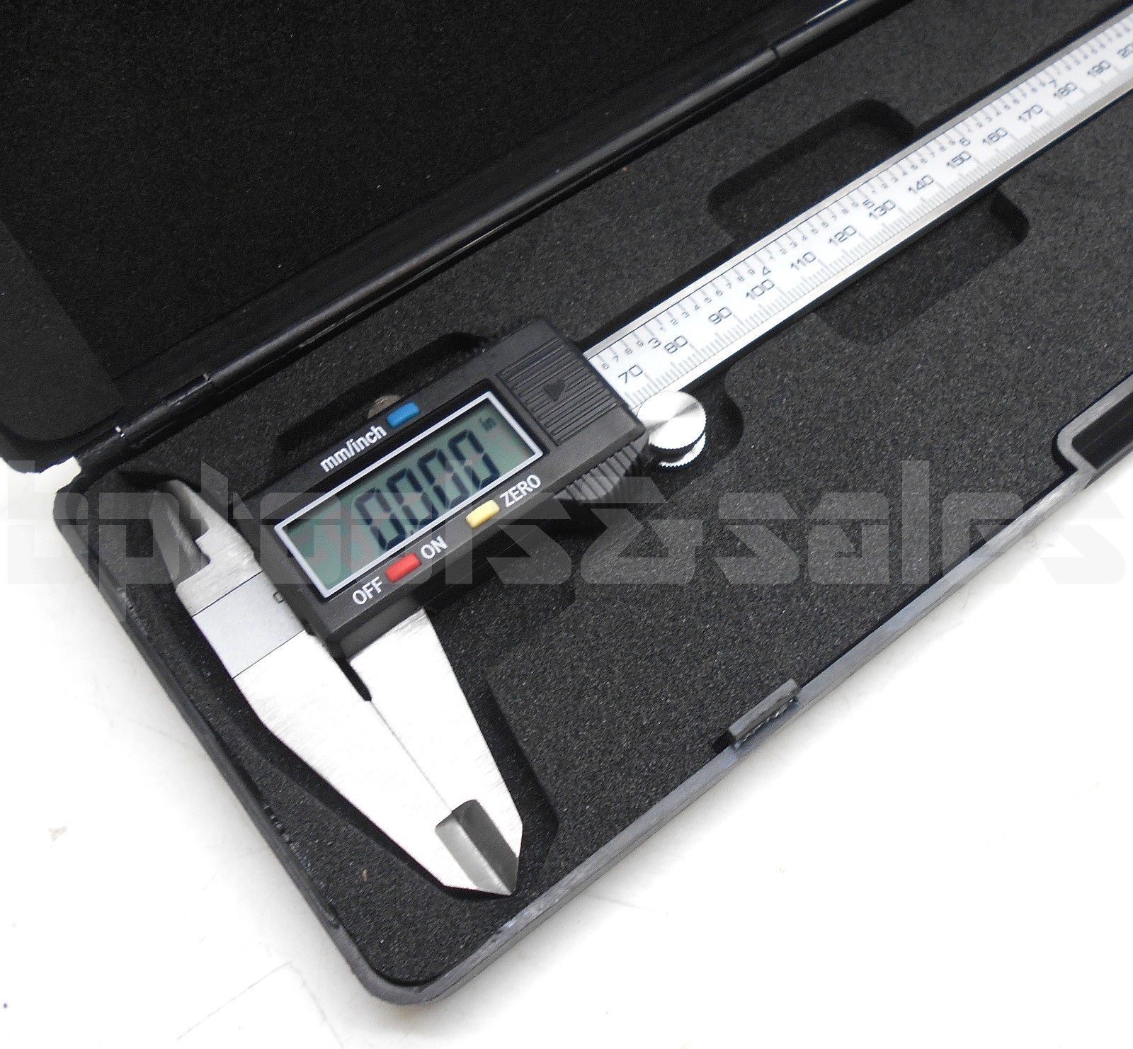8″ Digital Electronic Caliper Precision Stainless Inch/Metric LCD Dial w/ Case
