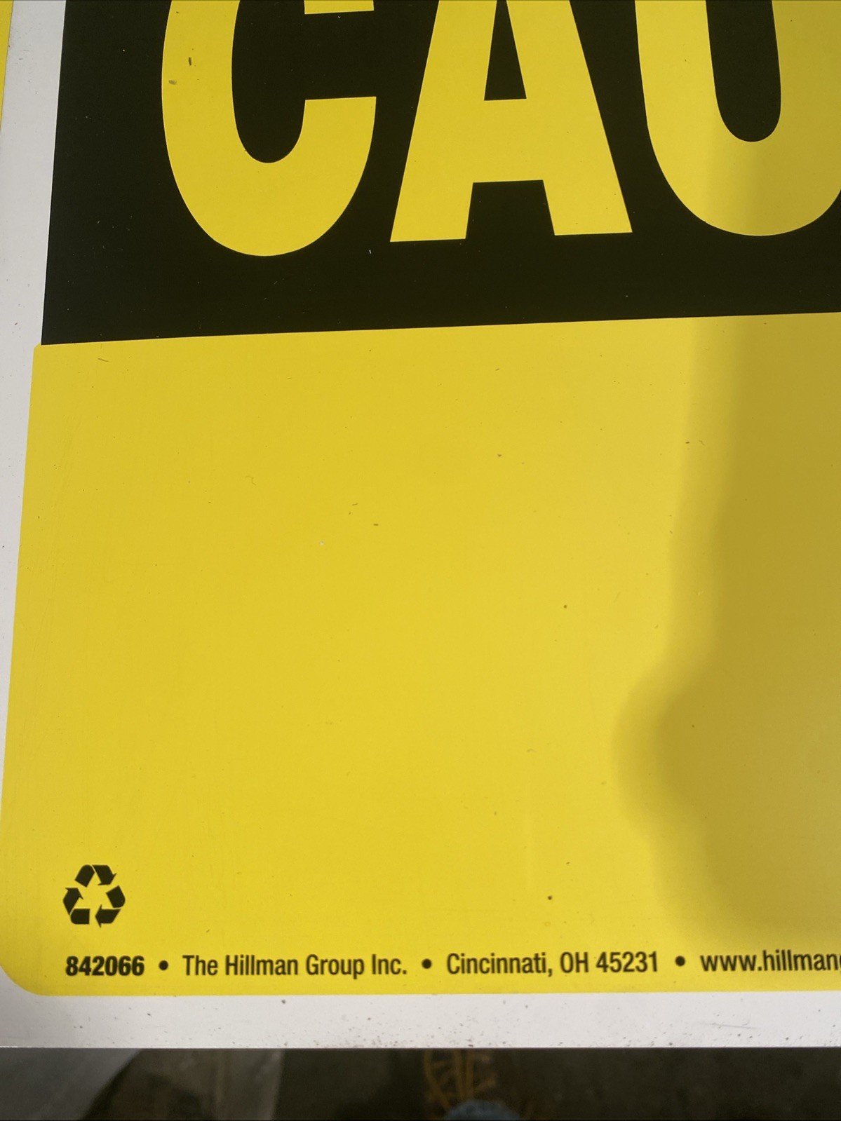 10 In. X 14 In. Aluminum Blank Caution Sign Lot Of 5