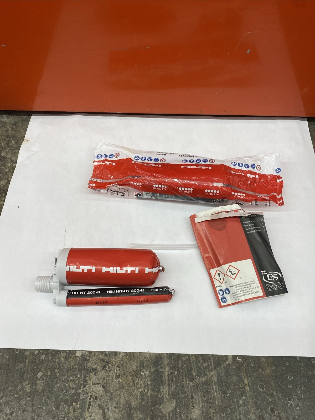 Hilti HIT-HY 200-R # 2022793 Adhesive Anchoring System For Concrete And Masonry