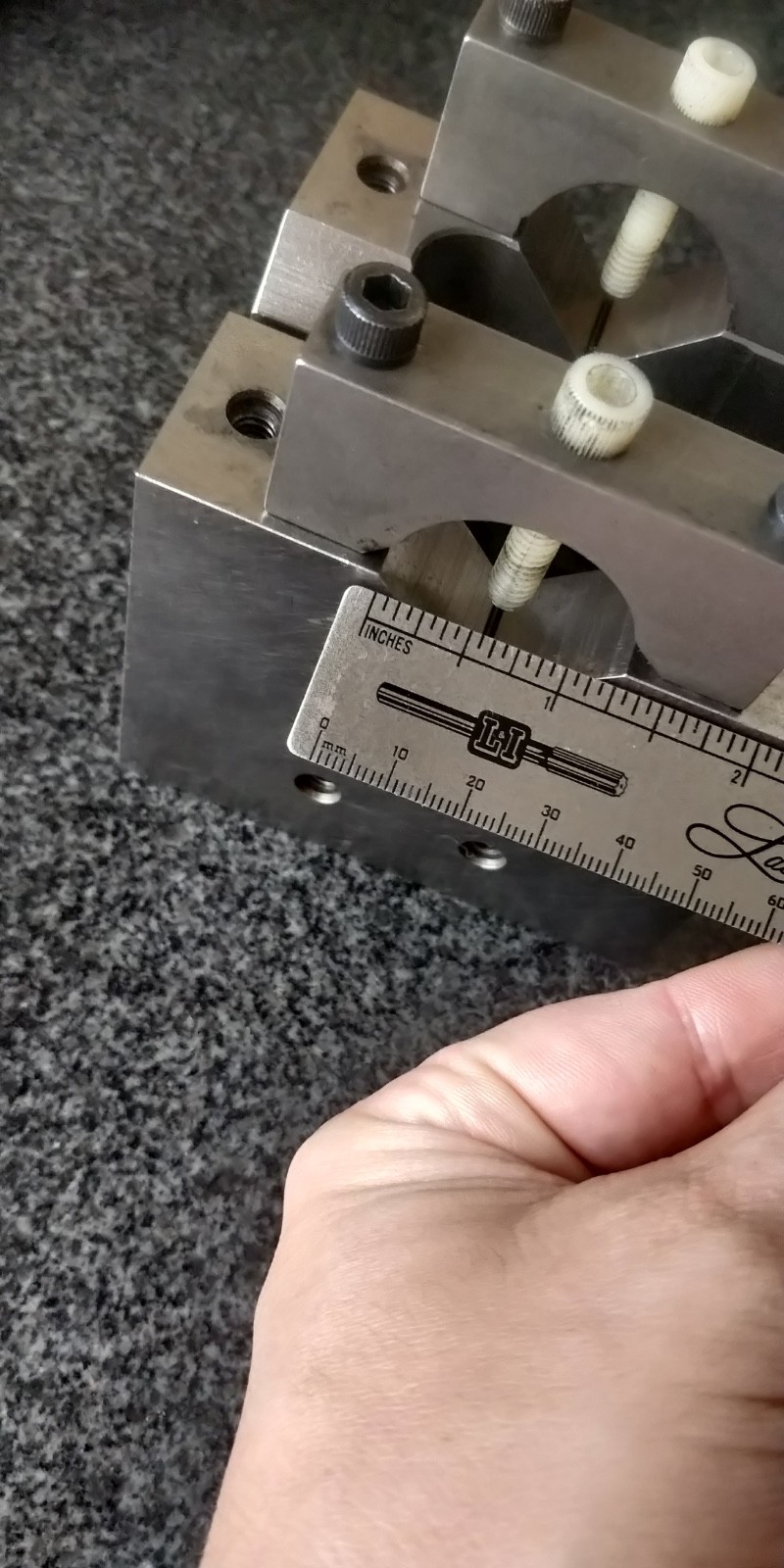 HERMANN SCHMIDT MCV CUBE ~ Master reference 3″ x 3-1/4″ x 3-3/4″ V block