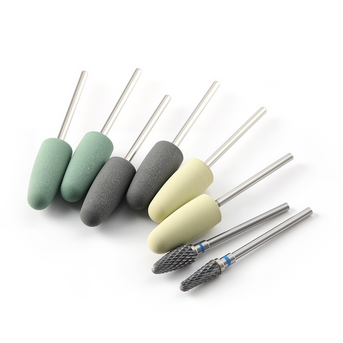 8PCS Dental Burs Resin Base Hidden Denture Polishing Acrylic HP Low-Speed 2.35mm