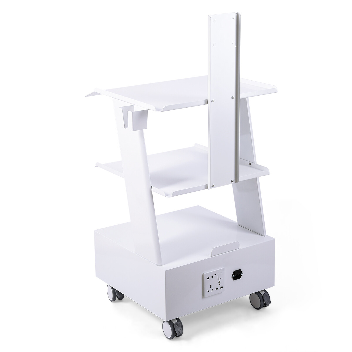 Medical Dental Lab Trolley Cart Intraoral Scanner Mobile Cart Clinic Laptop Rack