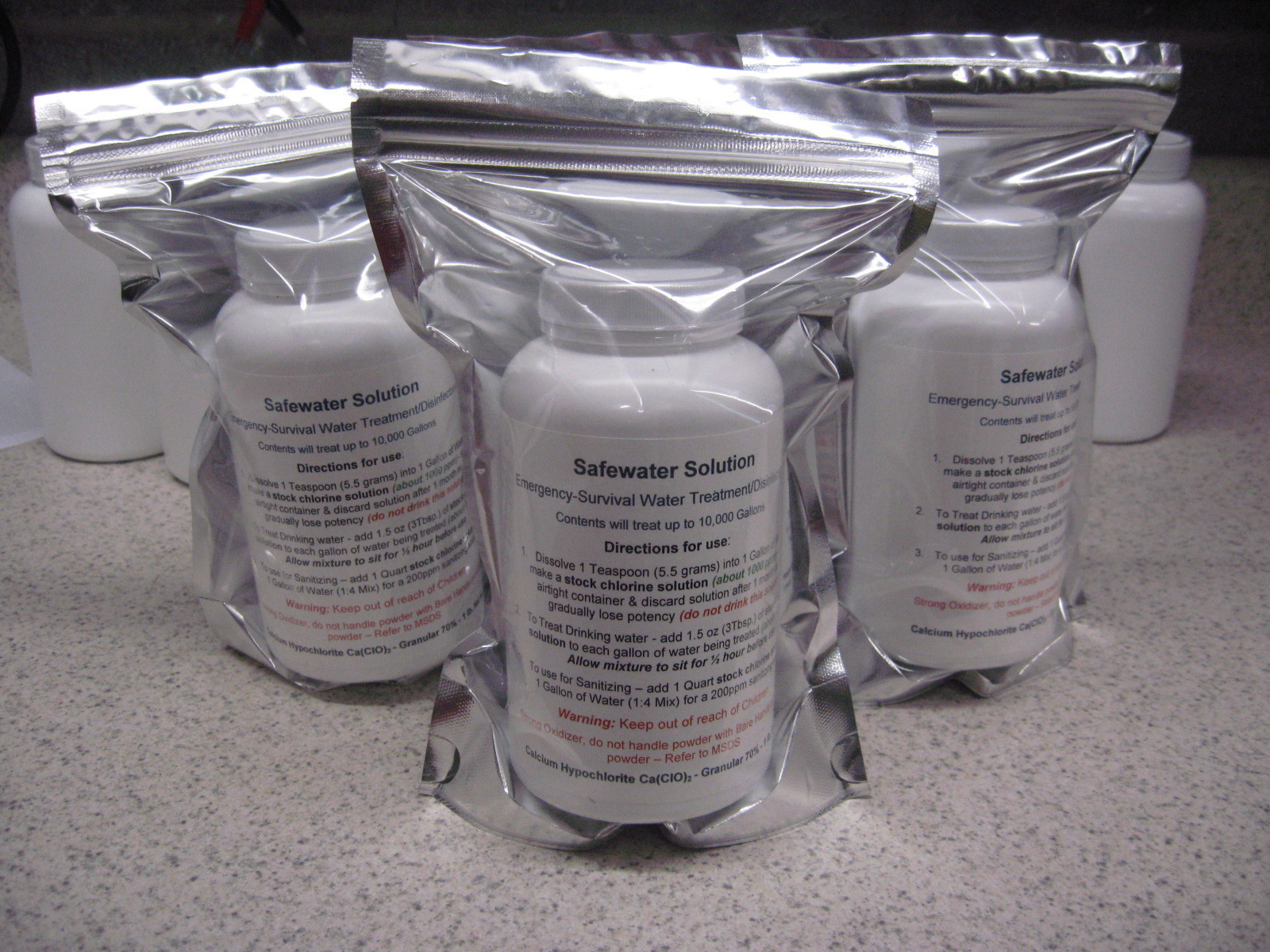 Calcium Hypochlorite-Emergency Survival Water Purifier – 1lb = 10,000 Gallons