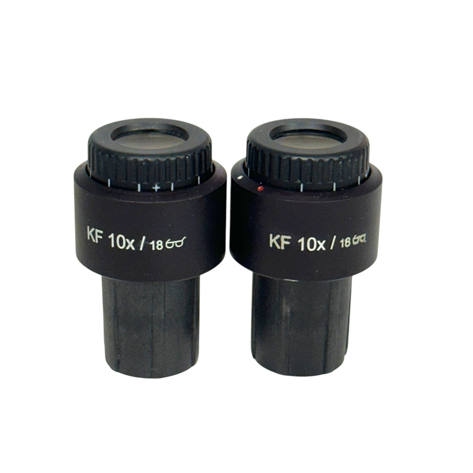 Pair of Carl Zeiss KF 10x/18 Microscope Eyepiece Lens 46 40 27 Made in Germany