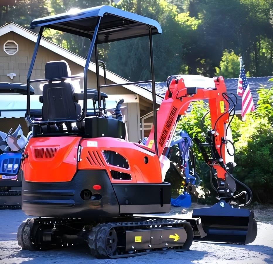 1.4 Ton Mini Excavator Tracked Crawler Kubota Diesel Engine w/ Side Swing Boom