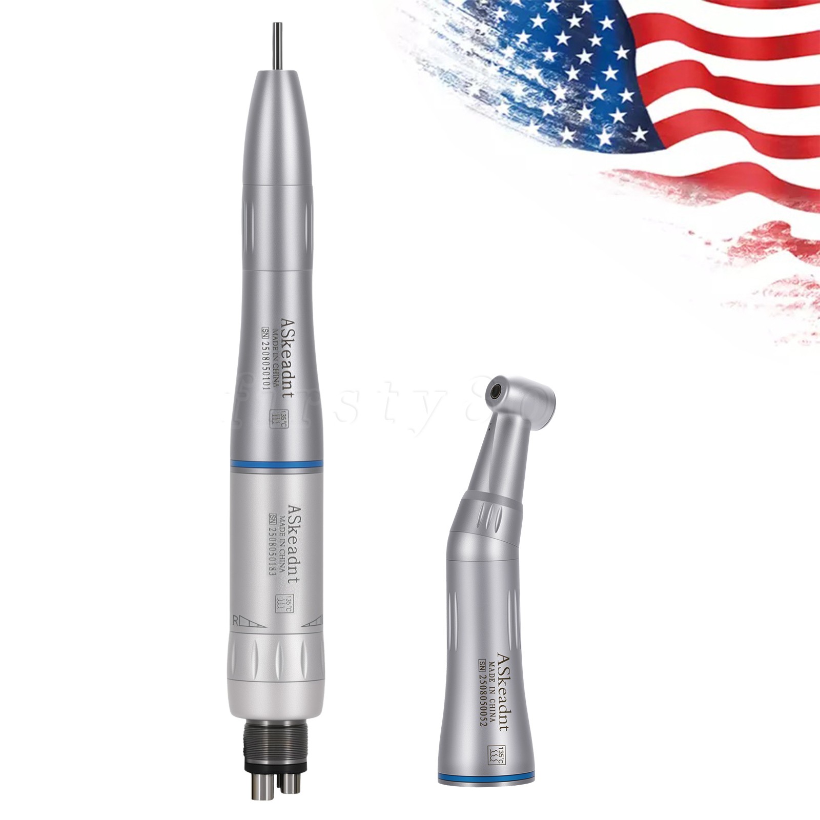 Dental Slow Low Speed Handpiece Push Contra Angle/Air Motor NSK Style 2/4 Holes