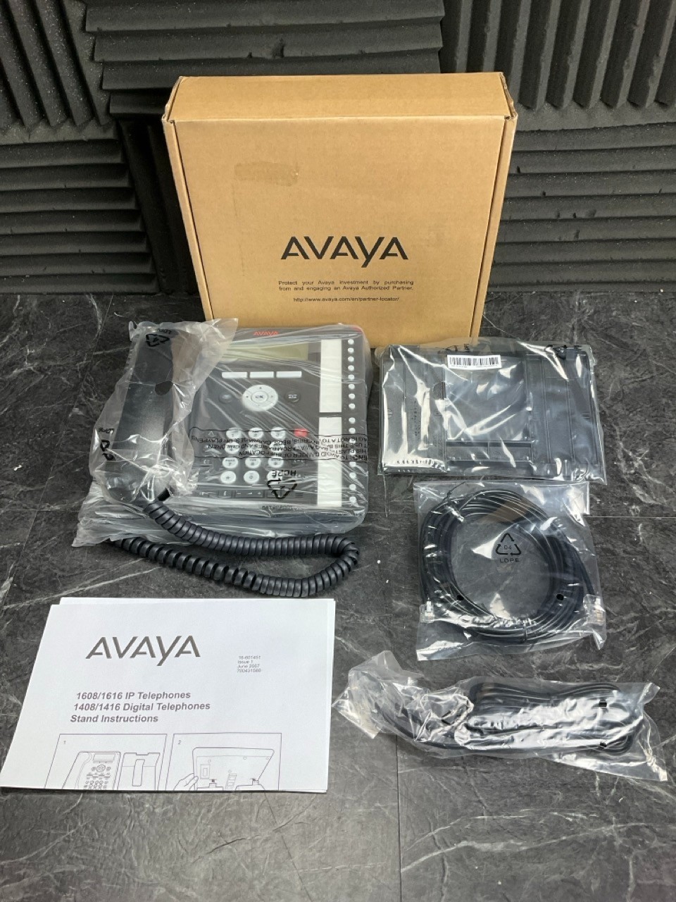 Avaya 1416 IP Telephone Black 700508194 ❤️️ ✅ ❤️ ✅ ❤️️ ✅ ❤️ NEW! SEALED IN BOX!