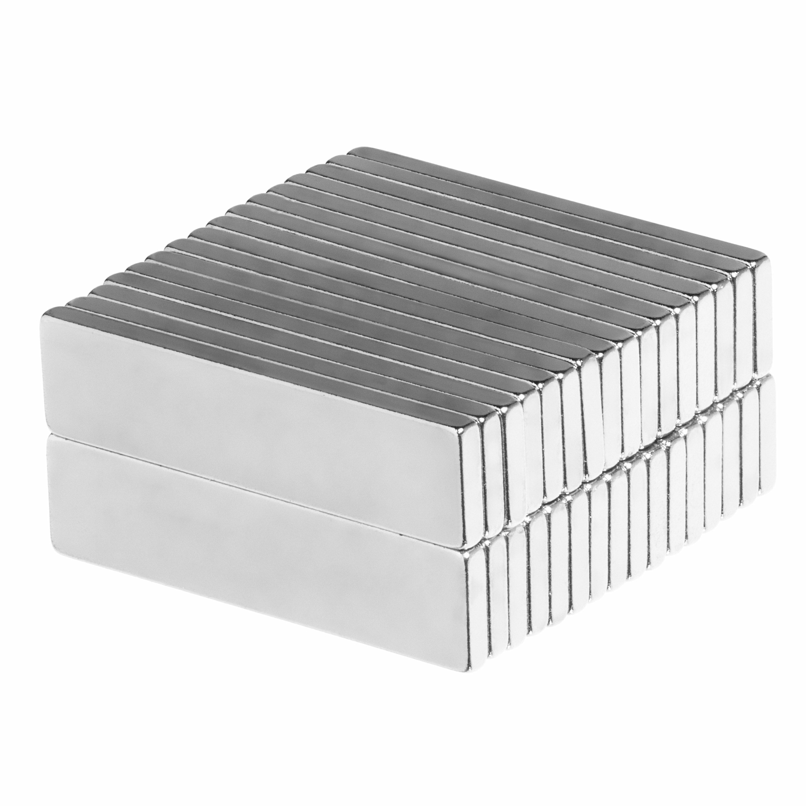1 x 1/4 x 1/16 Inch Neodymium Rare Earth Bar Magnets N42 (32 Pack)