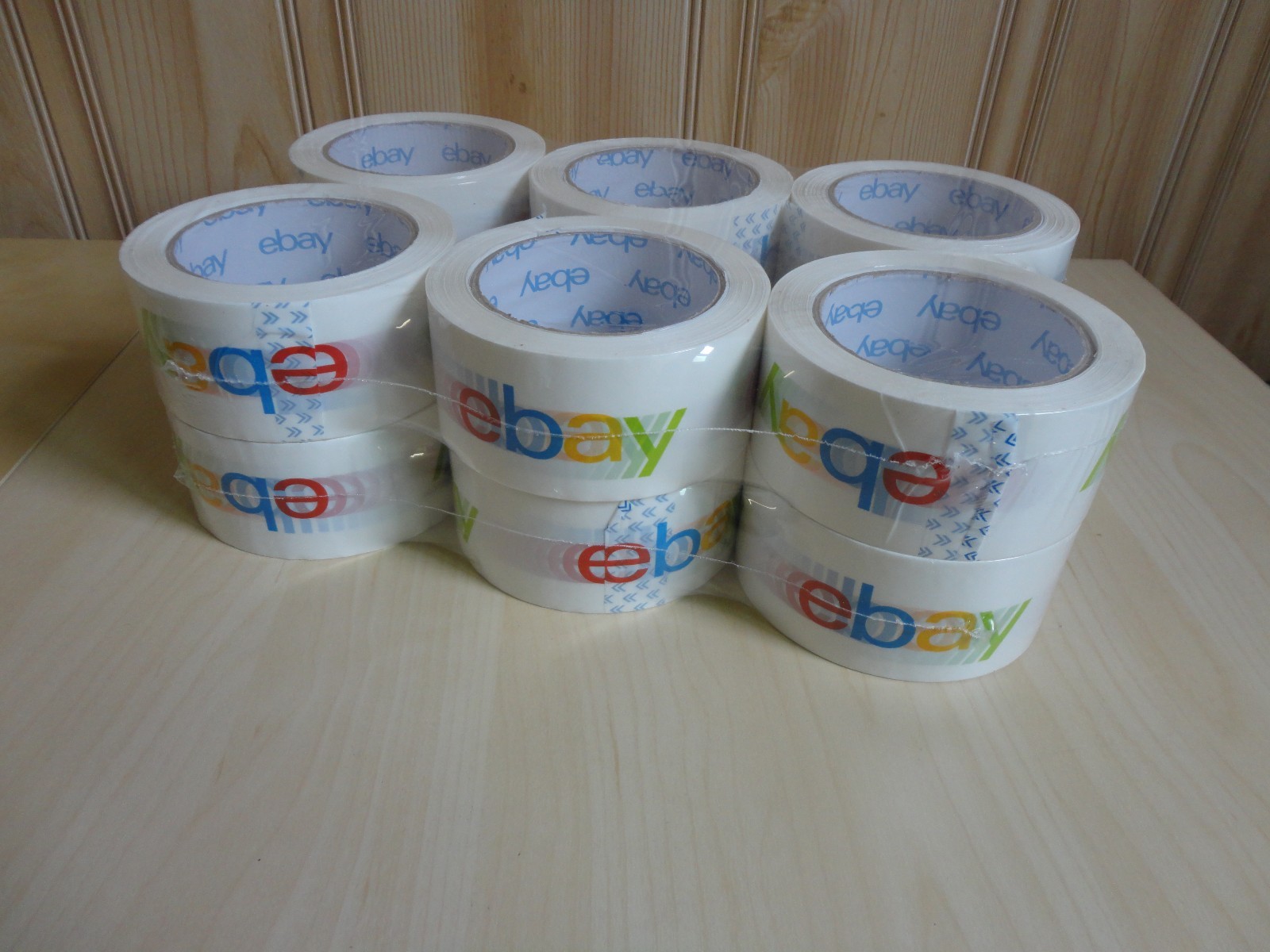Lot of Rolls eBay Branded BOPP Packaging Tape 75 yards per roll NEW!