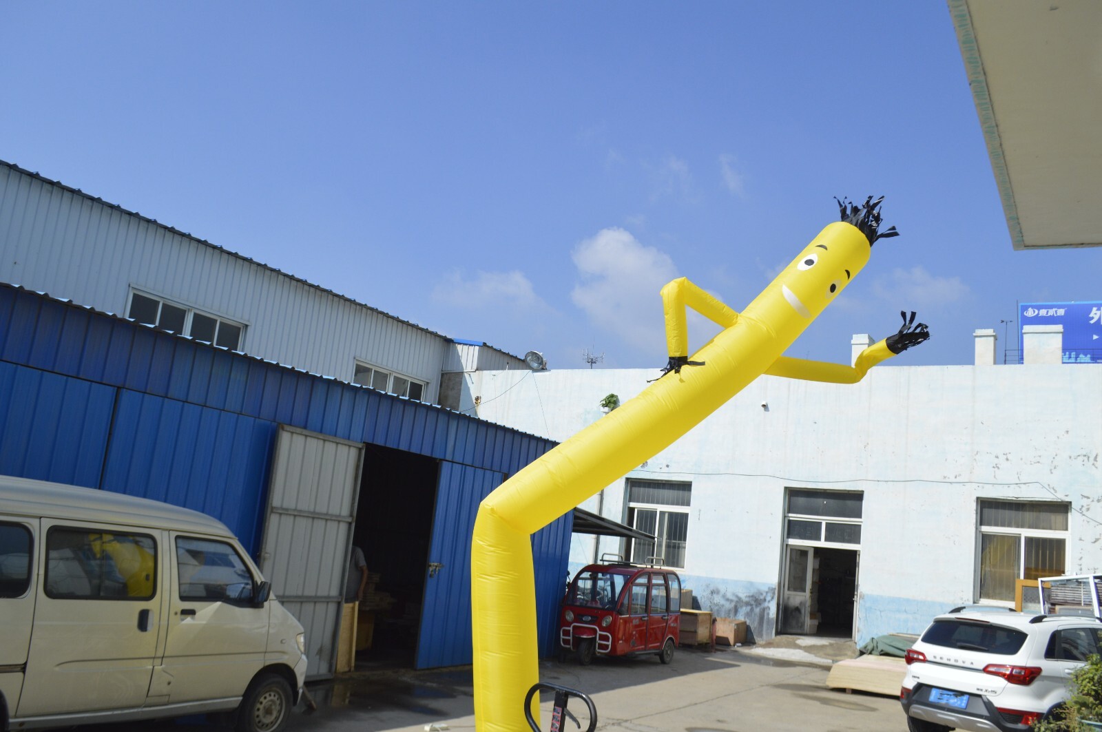 20ft Air Inflatable Dancing Wind Dancer Dancing Sky Puppet Yellow