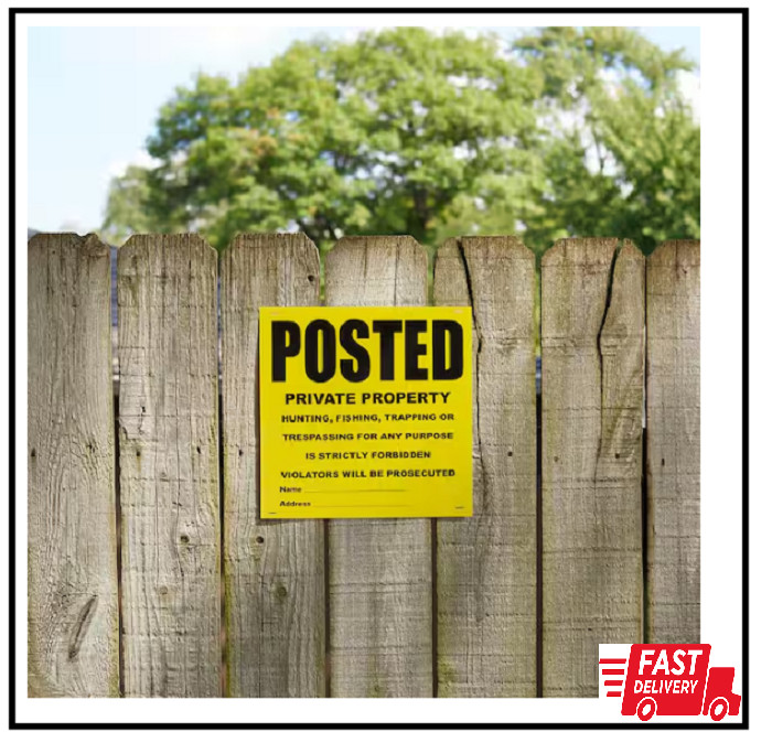 11 In. X 11 In. Plastic Posted Private Property Signs (25-Piece Roll)