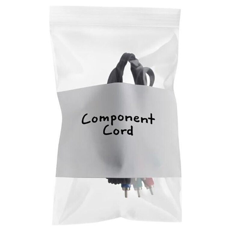 500/PCS White Block 4″x6″ Clear Reclosable Seal Bag Plastic Zip Lock Bags 2Mil