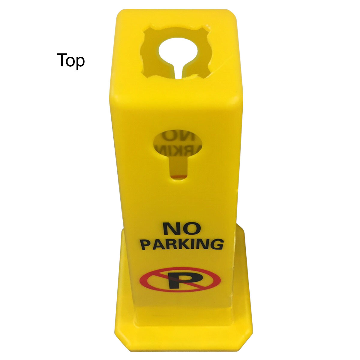 Electriduct 4 Sided No Parking Traffic Safety Cones – Yellow – 27″ Height