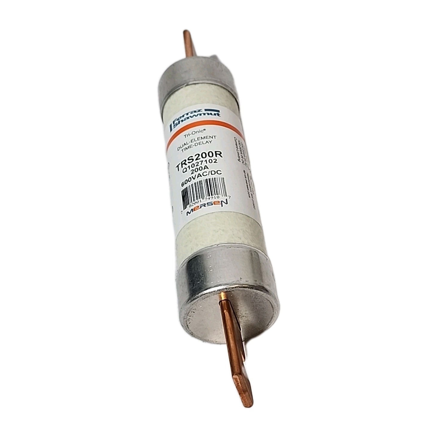 Mersen Ferraz Shawmut TRS200R Fuse 200A 600V Class RK5 Tri-Onic Time-Delay
