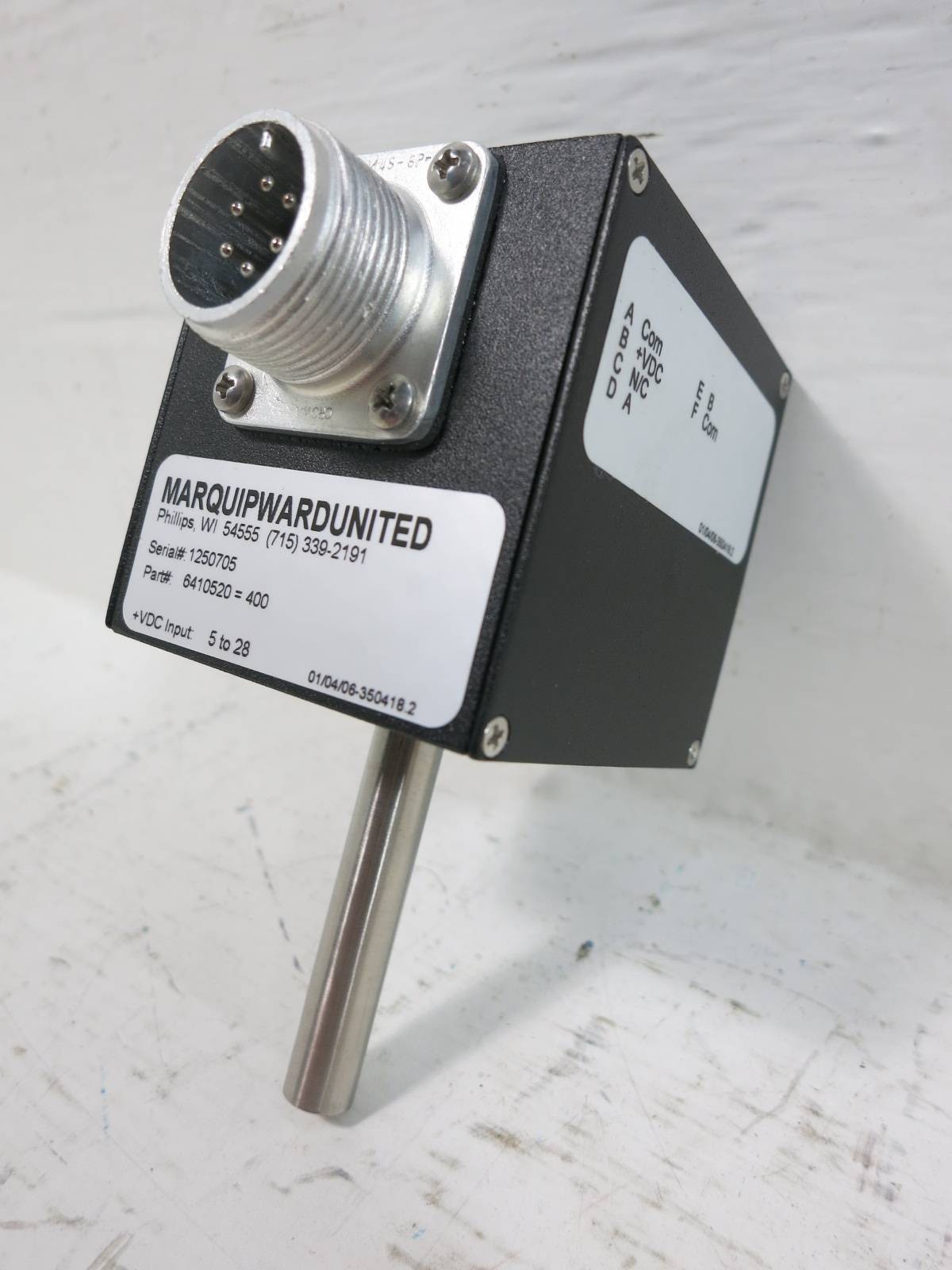 New Marquip Ward United 6410520 Accu-Coder 5-28 VDC Encoder NIB