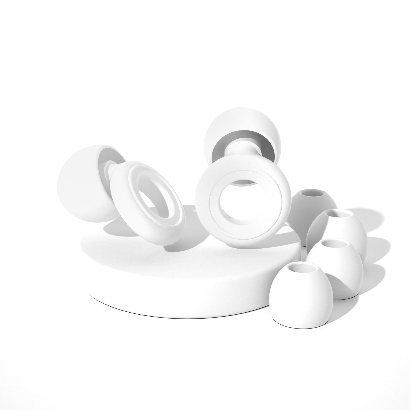 NEW Reusable Silicone Ear Plugs Noise Blocking Earplugs For Sleep, Study & Work