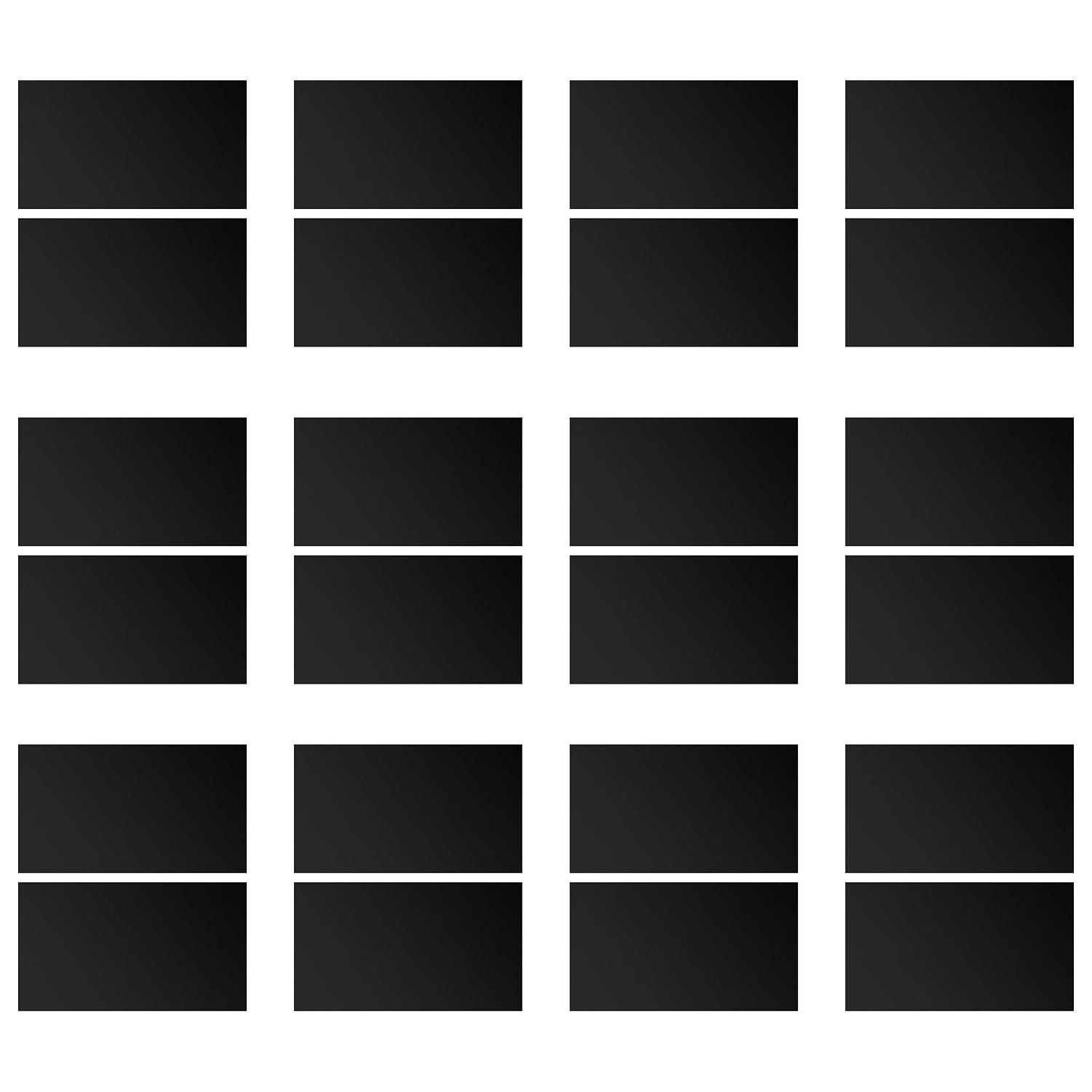 Laser Engraving Blank ABS Double Color Plastic Sheet (Black) | 11.8X6.49X0.05 In