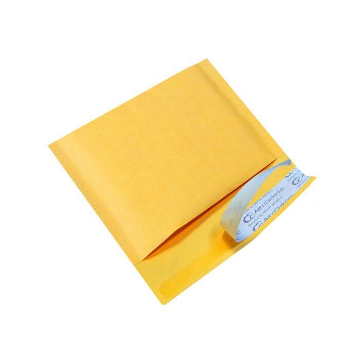 #000 4×8 Kraft Bubble Padded Envelopes Mailers Yellow Shipping Bags AirnDefense