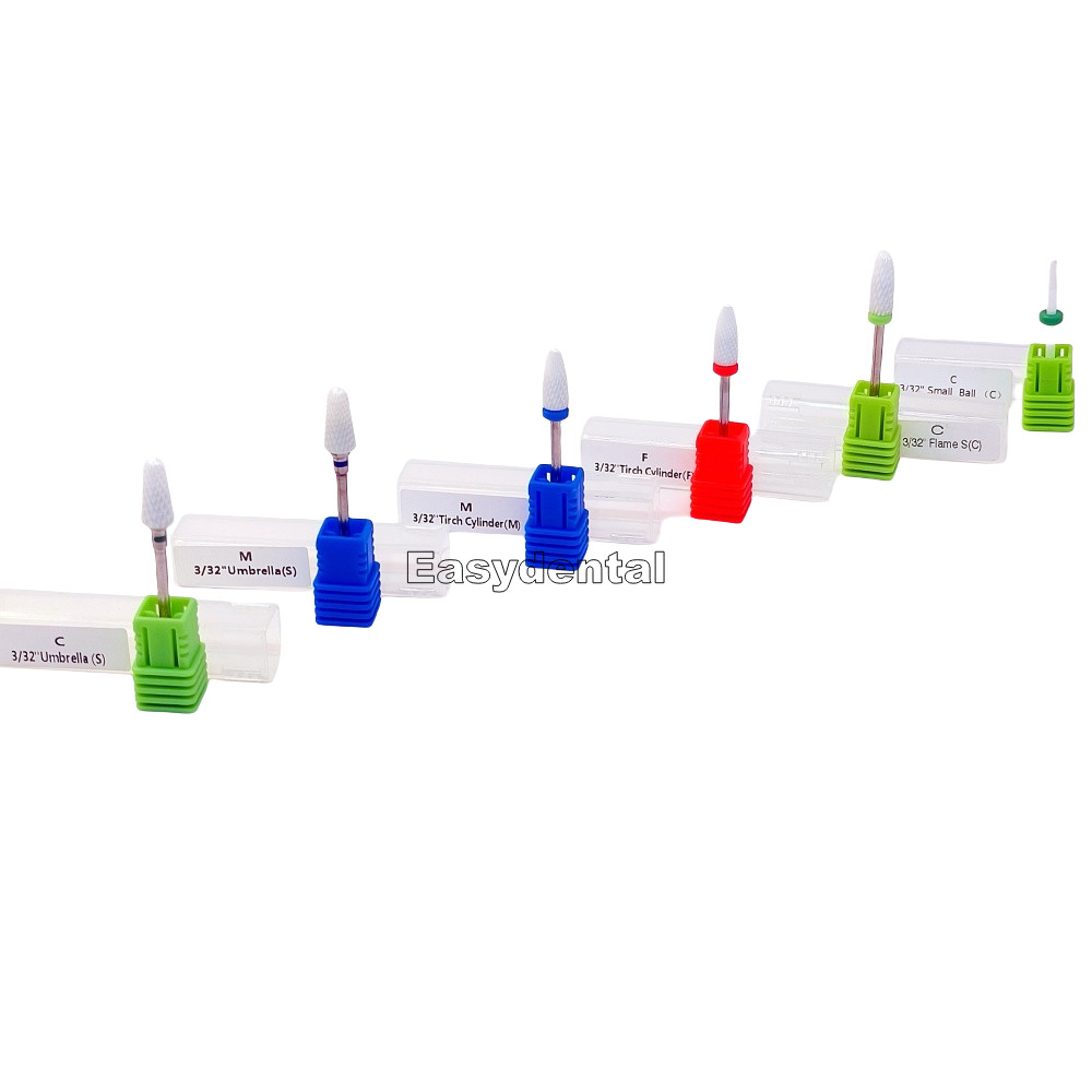 Dental 2.35mm Lab Zirconia Ceramic Burs Drills for Micro Motor Polisher HP Shank