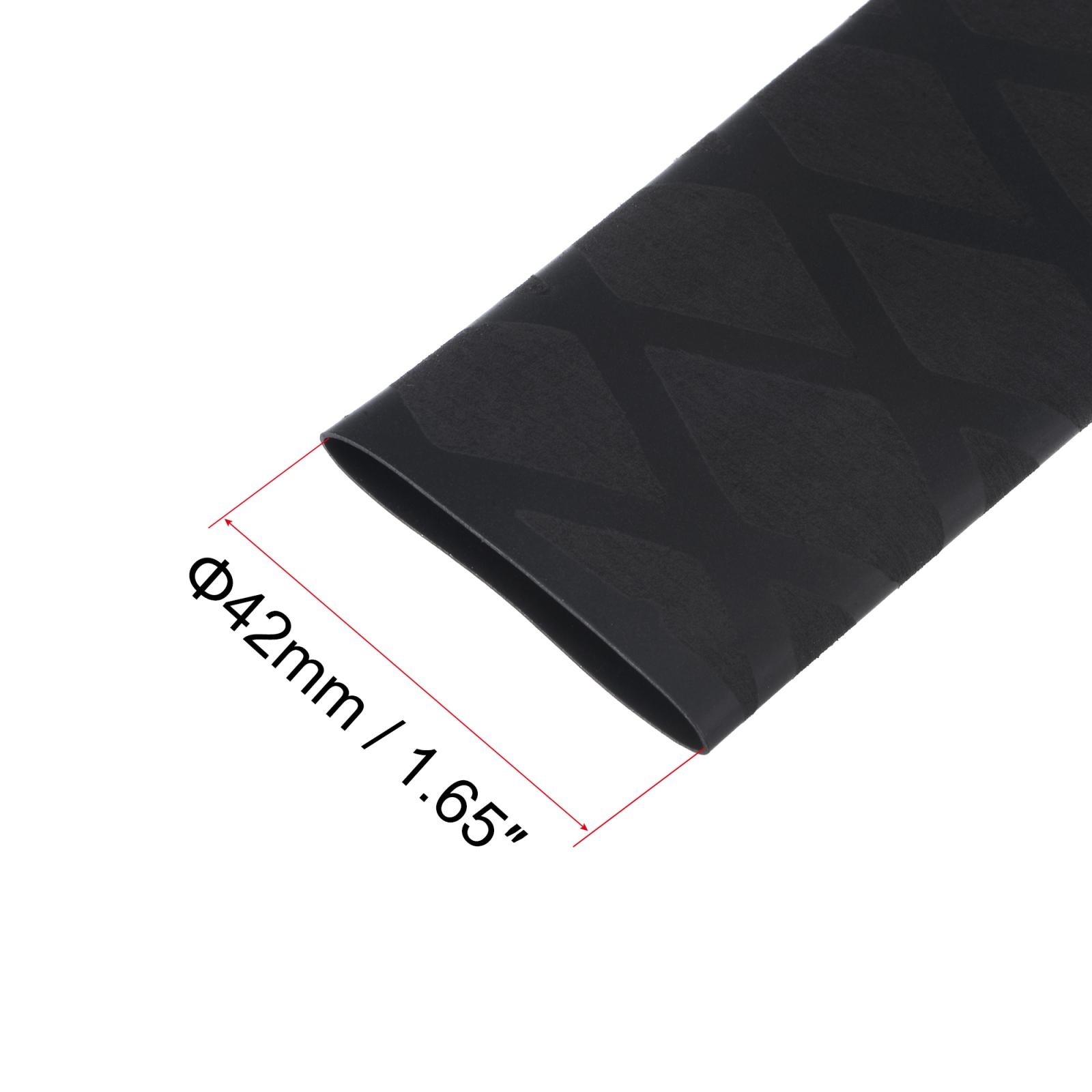 Heat Shrink Wrap Tubing for Rod 25mm Dia 42mm 1.6ft 1.7:1 Black