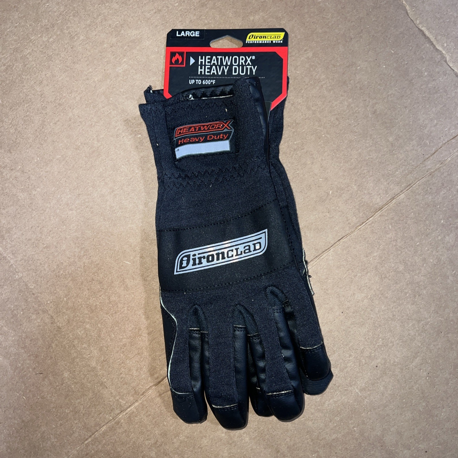 Heatworx Heavy Duty Heat Resistant Mechanic Fabricator Gloves Large