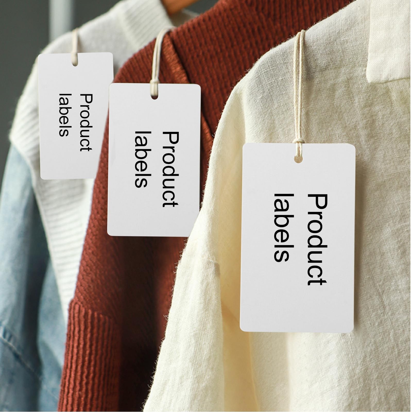 White Blank Merchandise Writable Price Gift Tags Retail Clothing 3000 PCS