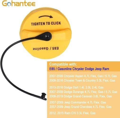 E85 Gas Cap Fuel Cap Replace Compatible with 2008-2016 Town & Country 2007-2009