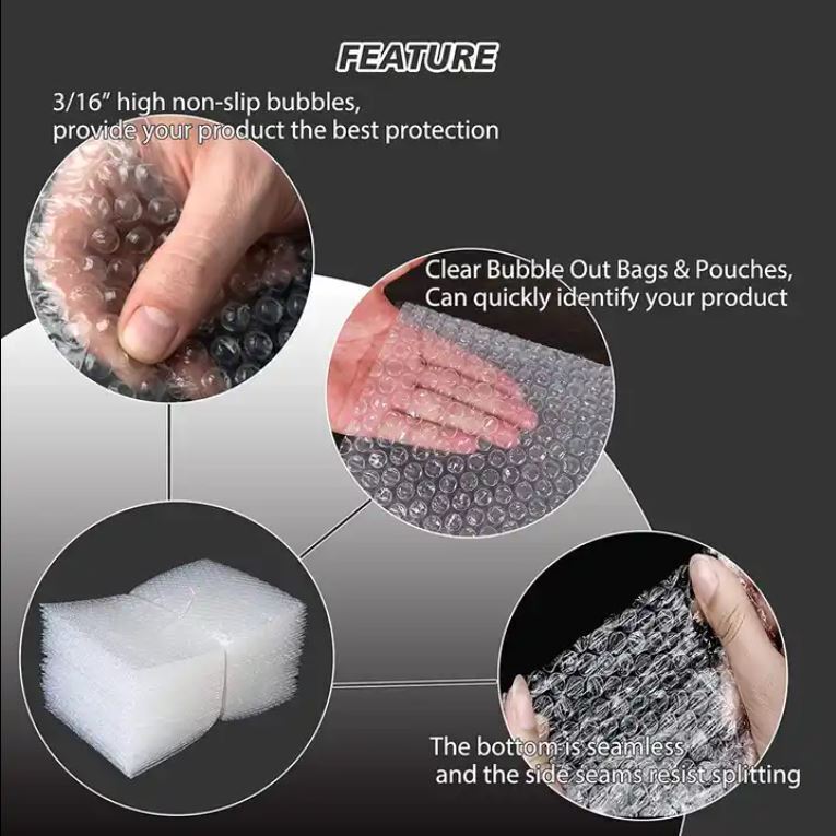 Bubble Pouch Out Bags Protective Wrap Pouches 3×5 4×5.5 4×7.5 6×8.5 8×11.5 12×15
