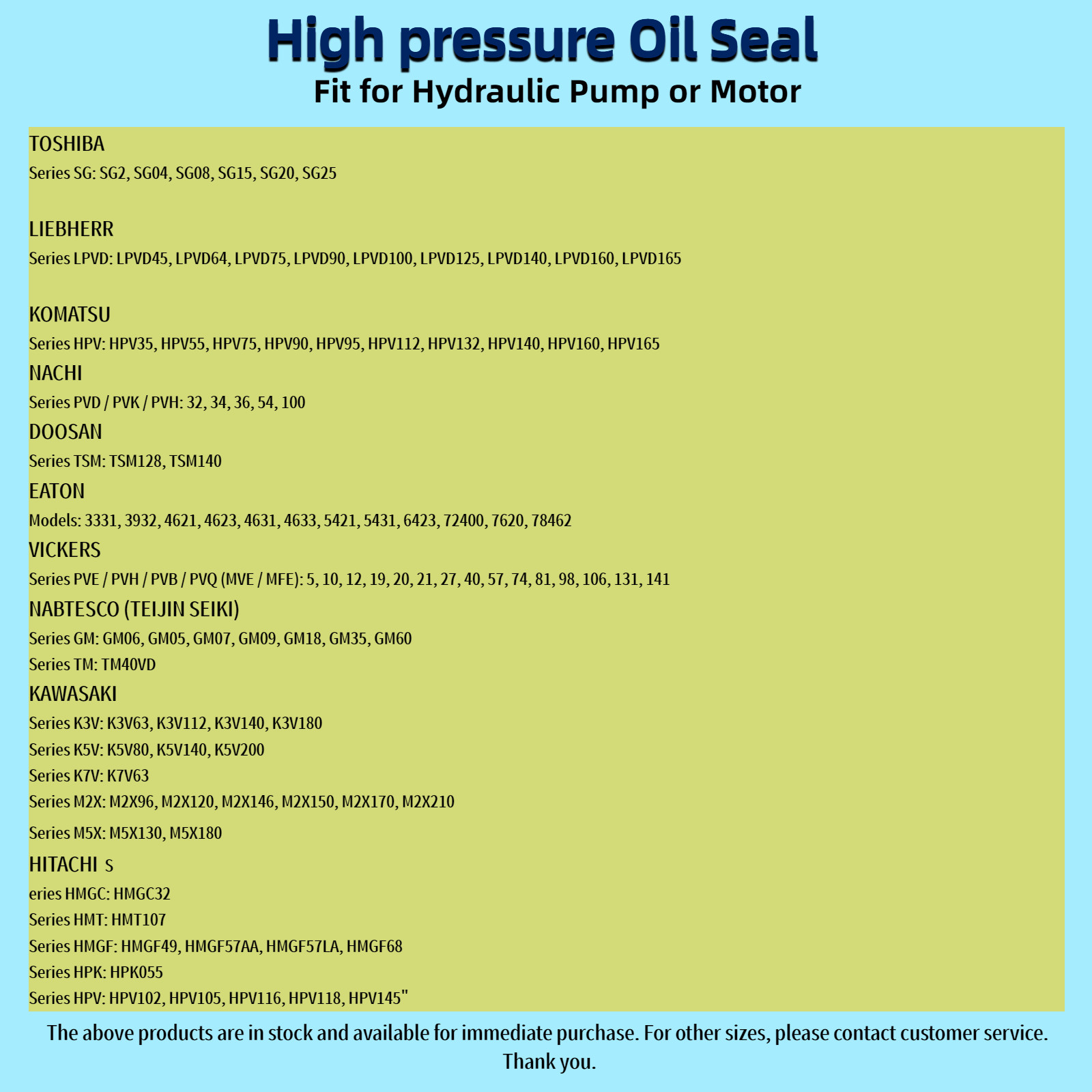16253-16NC Oil Seal 25.4*41.27*6.35 TCV FKM Hydraulic Pump or Motor Oil Seals