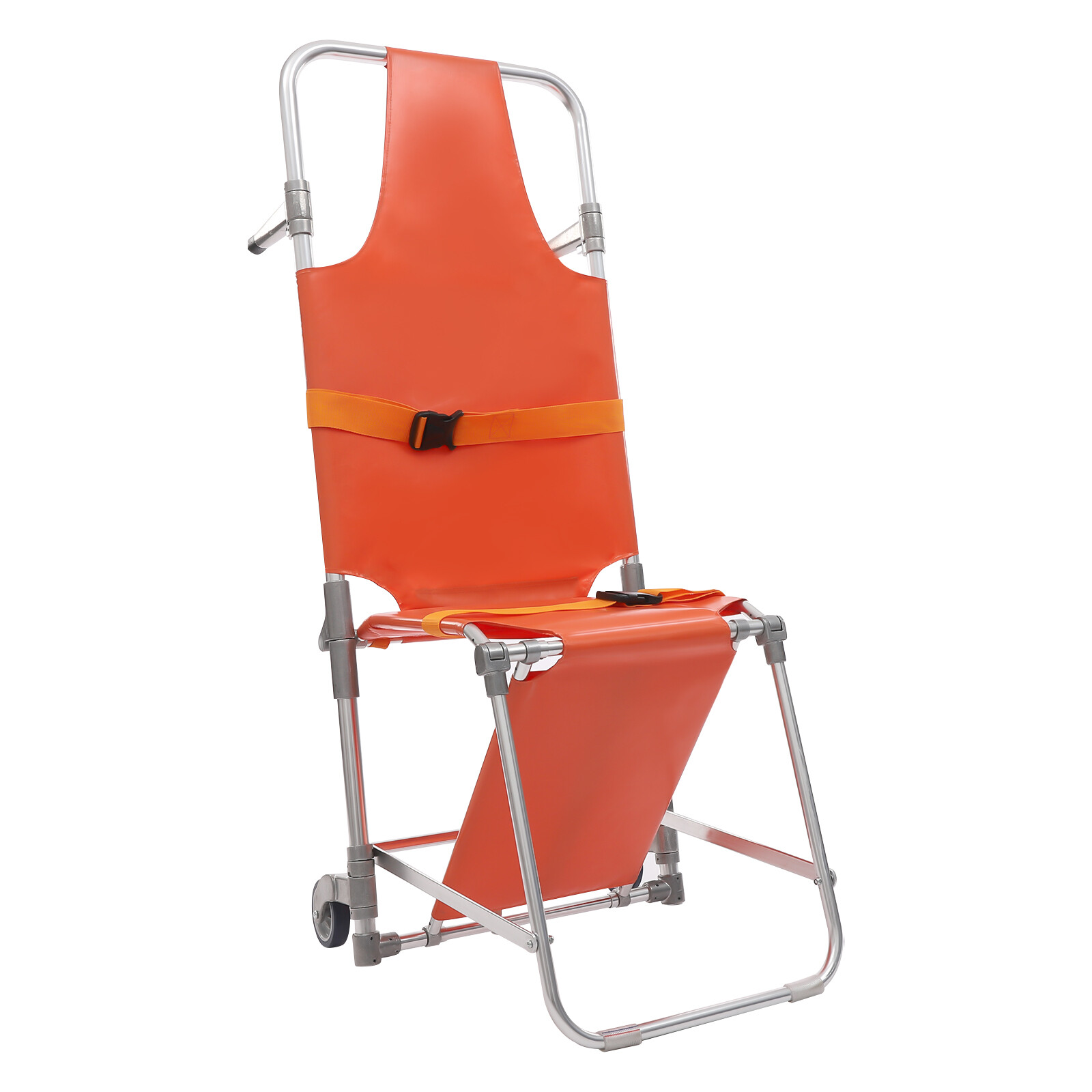 Emergency Rescue Stair Stretcher Chair Foldable Chair Stretcher W/ 2 Wheels