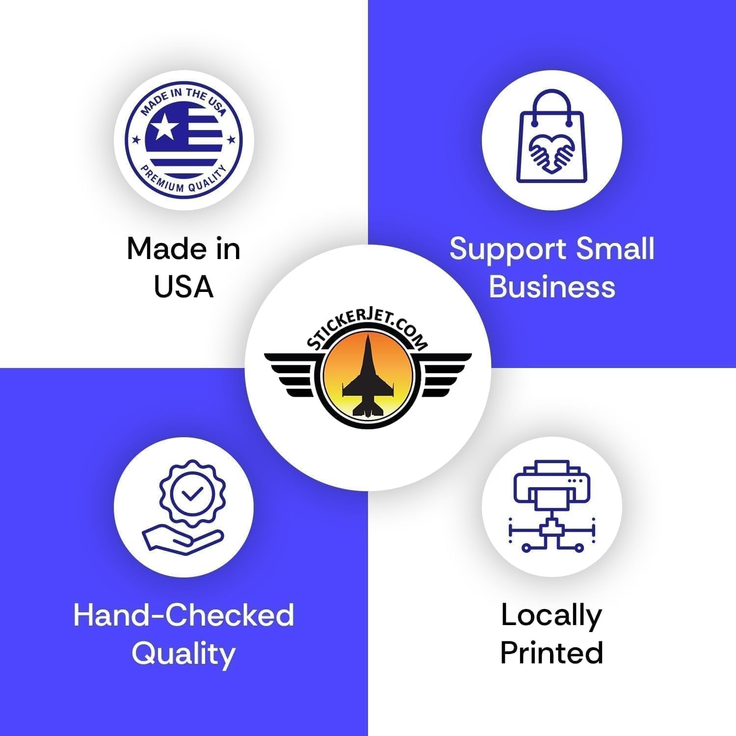 Stickerjet ANSI Style Warning Stickers – 5-Pack Self Adhesive Vinyl Signs