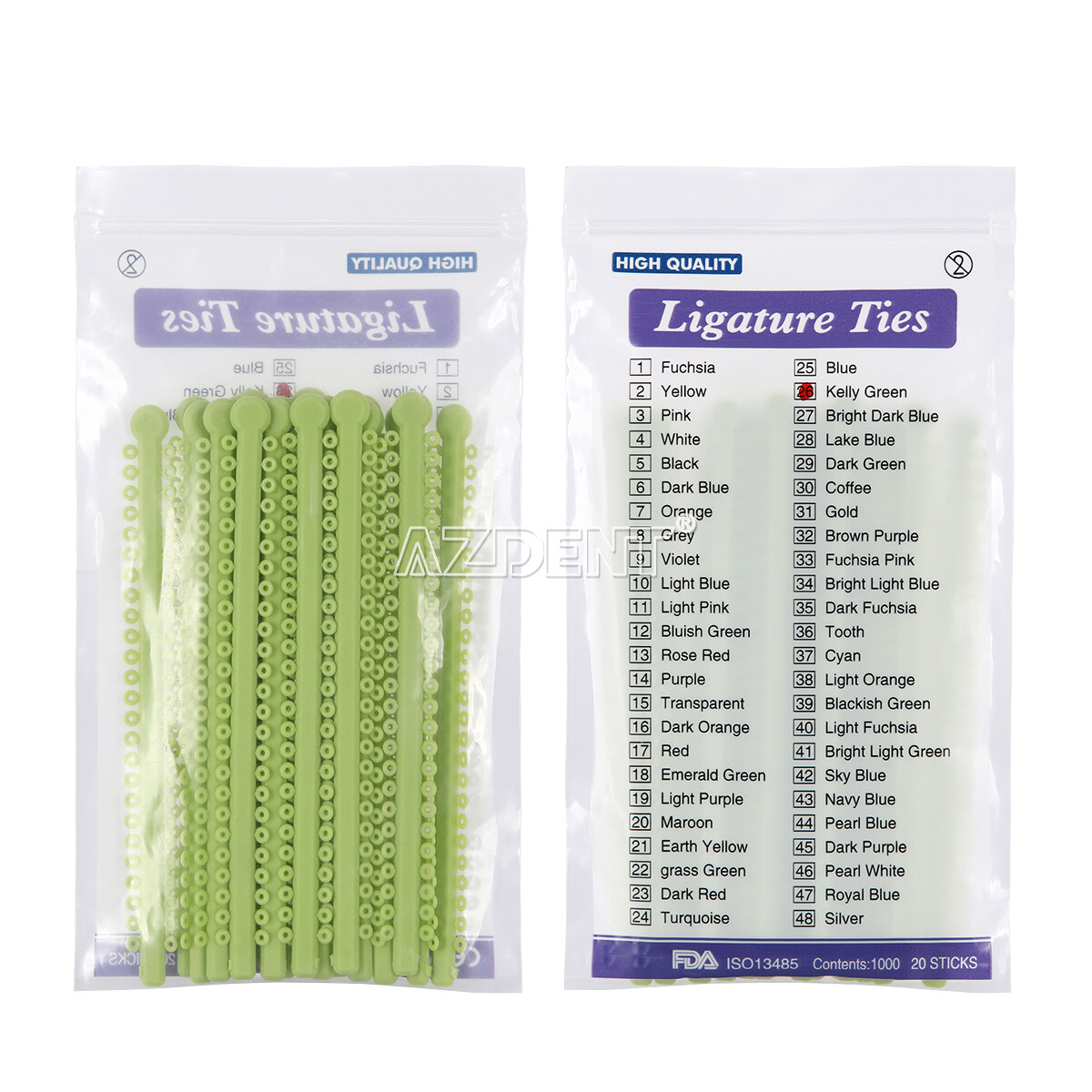 Dental Orthodontic Ligature Ties Elastic Rubber Bands /Elastic Ultra Power Chain