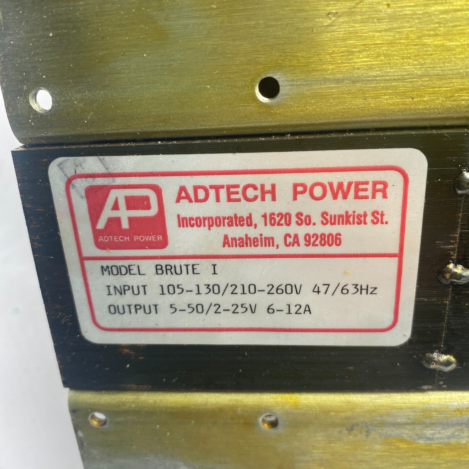 Adtech Power AP Brute 1 Power Supply w/ Mallory CGS Capacitor Hammond 1416 ✅