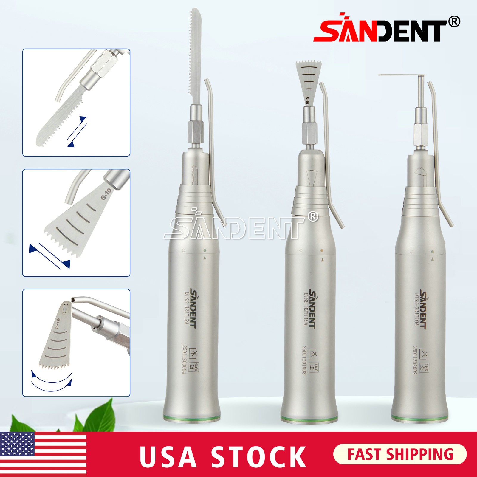 SANDENT Dental Micro Saw Surgical Handpiece Reciprocating Bone Cutting Fit NSK