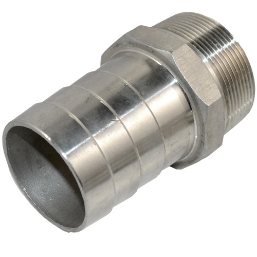 MALE NPT Thread Pipe Fitting to Barb Hose Tail End Connector Stainless Steel 304