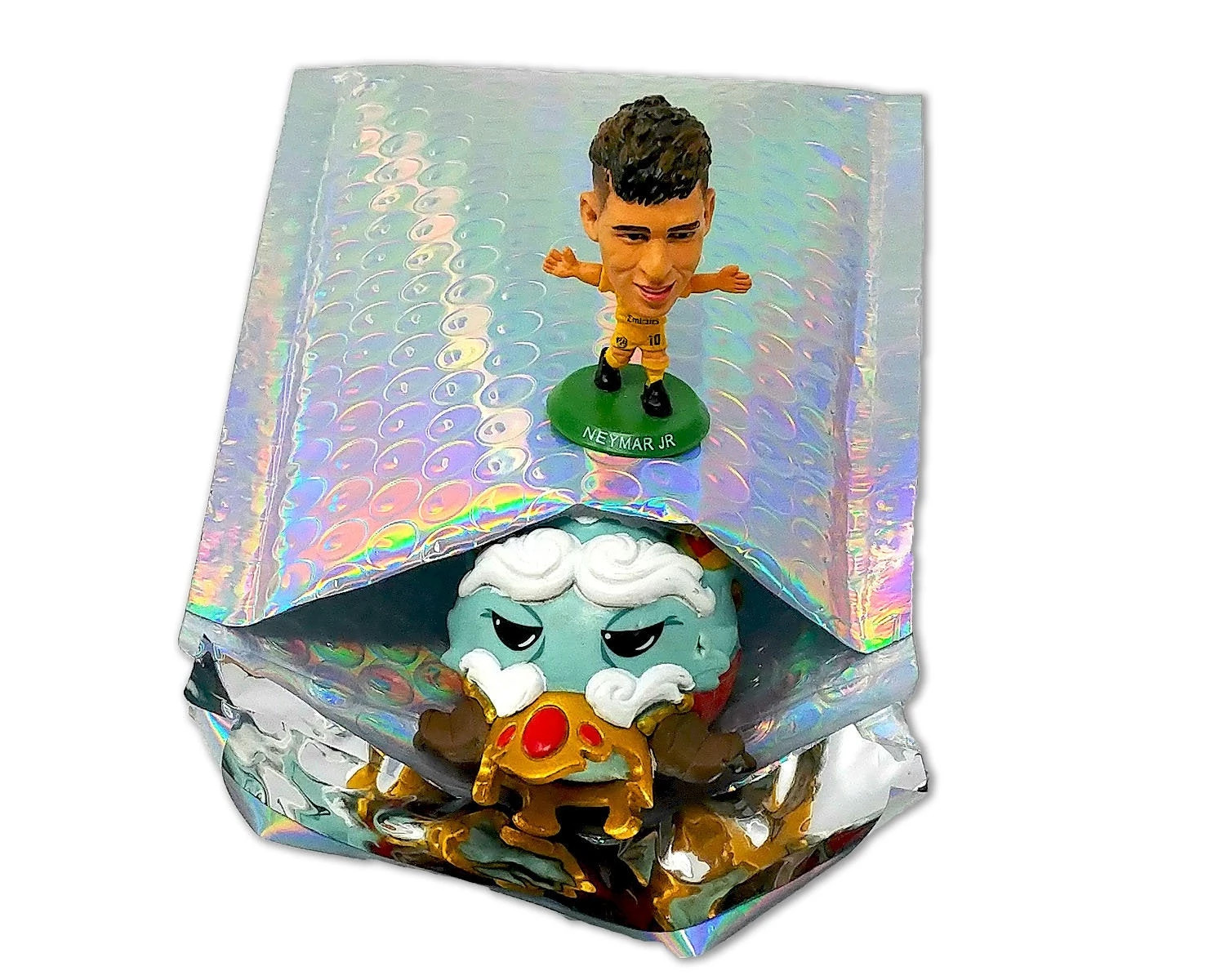 4×8 Metallic Bubble Mailers Padded Shipping Envelopes, Mirrored Hologram Choose!