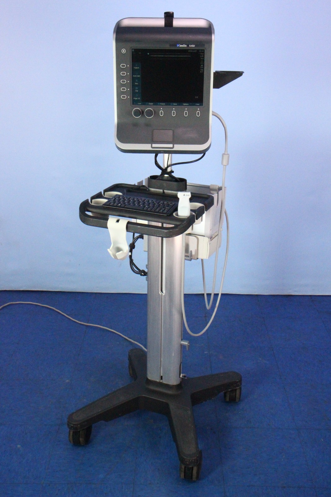 SonoSite S-ICU Portable Ultrasound with Stand, Transducer & Printer Tested