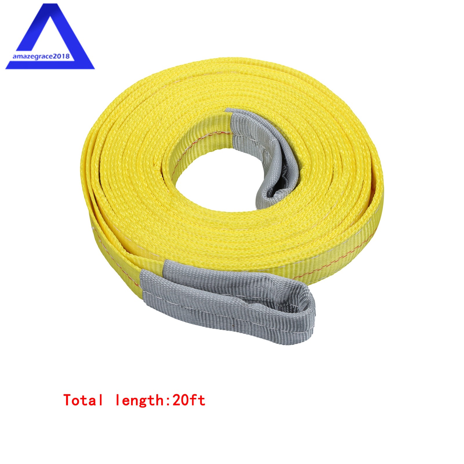 2 Pack 20′ × 2″ Lifting Sling Straps, 20ft Lifting Straps Heavy Duty 9400 lbs