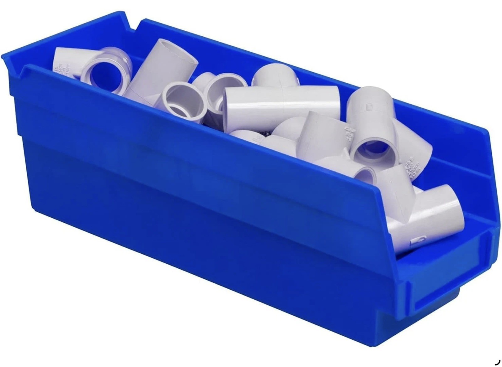 LOT OF (90) ULINE S-13396 Stackable Shelf Bins GREEN & YELLOW 12x4x4