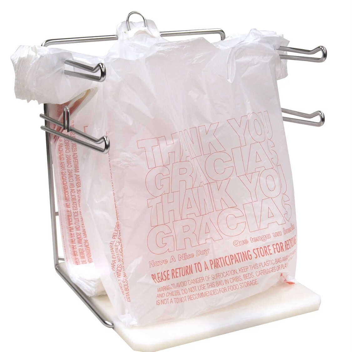 T Shirt Bags Plastic Grocery Shopping Carry Out Thank You Bag 11.5”x6.5”x22”